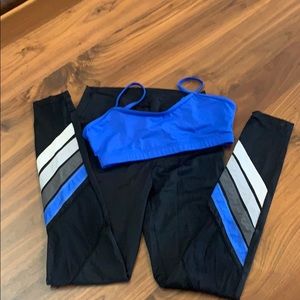 Balera Dance Wear Leggings and Crop Top Size Small